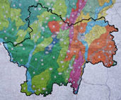 Carte des grands ensembles paysagers de Bourgogne. Dreal Bourgogne. 1997 en grand format (nouvelle fenêtre)