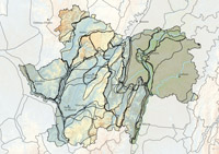 Les limites des unités paysagères des departements voisins de la Saône-et-Loire en grand format (nouvelle fenêtre)