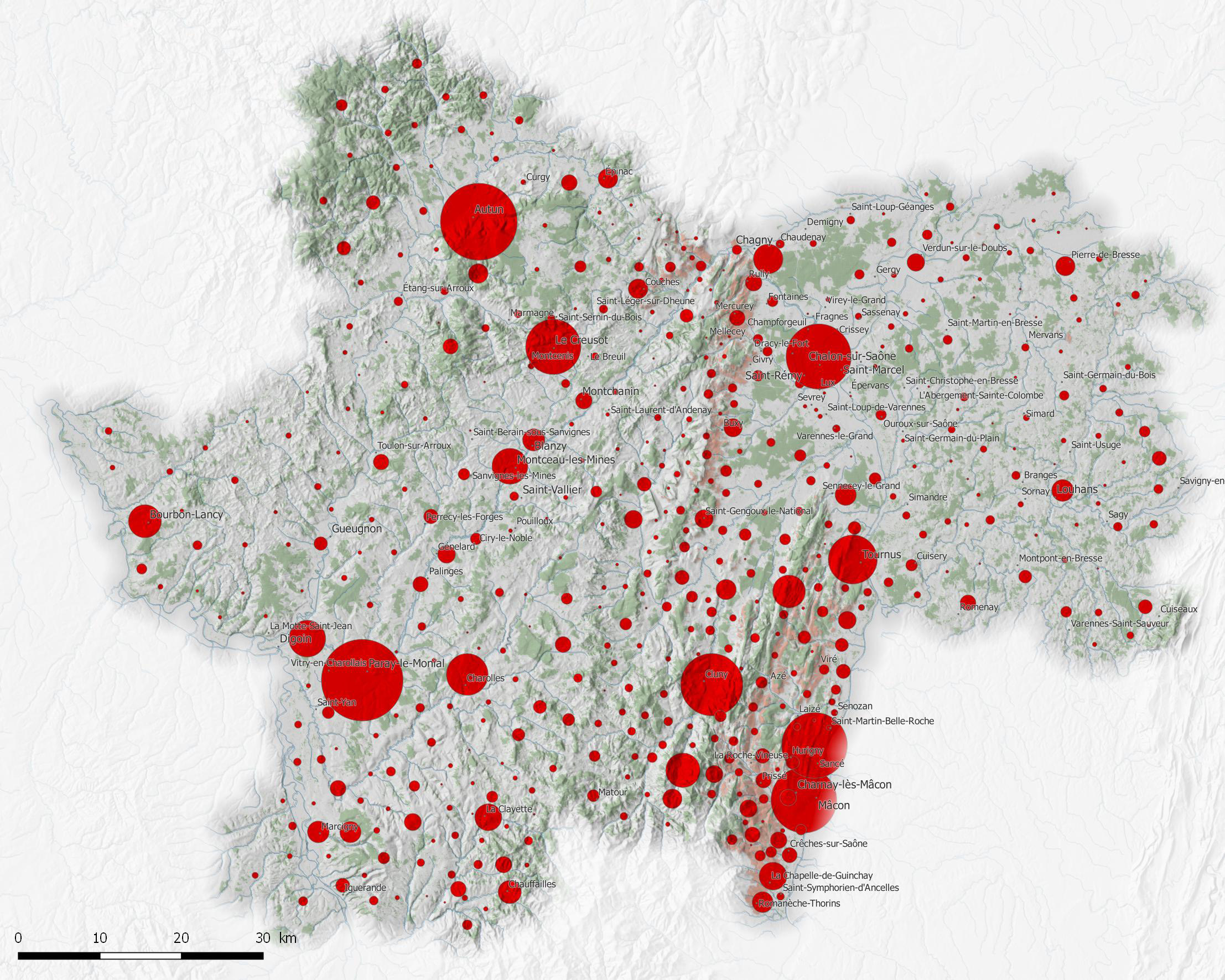 Nombre de cartes postales anciennes par communes de Saône-et-Loire Site Internet des Archives départementales de Saône-et-Loire, 2017 en grand format (nouvelle fenêtre)