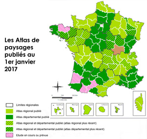 Les atlas de paysages publiés en France au 1er janvier 2017 en grand format (nouvelle fenêtre)