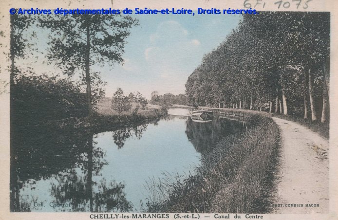  Cheilly-lès-Maranges, canal du Centre, 1933  en grand format (nouvelle fenêtre)