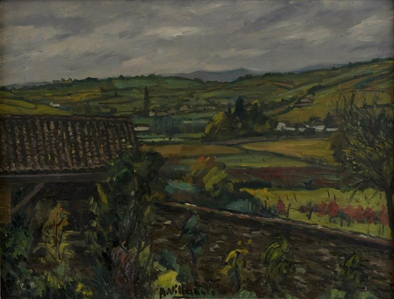 Antoine Villard, Paysage Mâconnais, 1ère moitié du XXe siècle, Mâcon ; musée des Ursulines © Musées de Mâcon