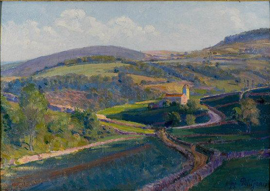 Hippolyte Petitjean, Paysage à Donzy-le-Pertuis, 1er quart XXe siècle, Mâcon, musée des Ursulines © P. Tournier, Musées de Mâcon