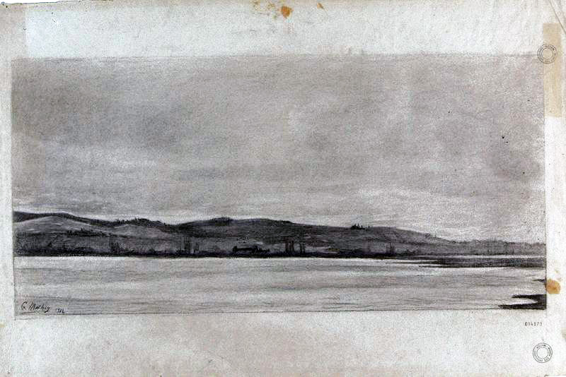 Georges Mathey, Les bords de Saône, 1er quart XXe siècle, © Mâcon, musée des Ursulines