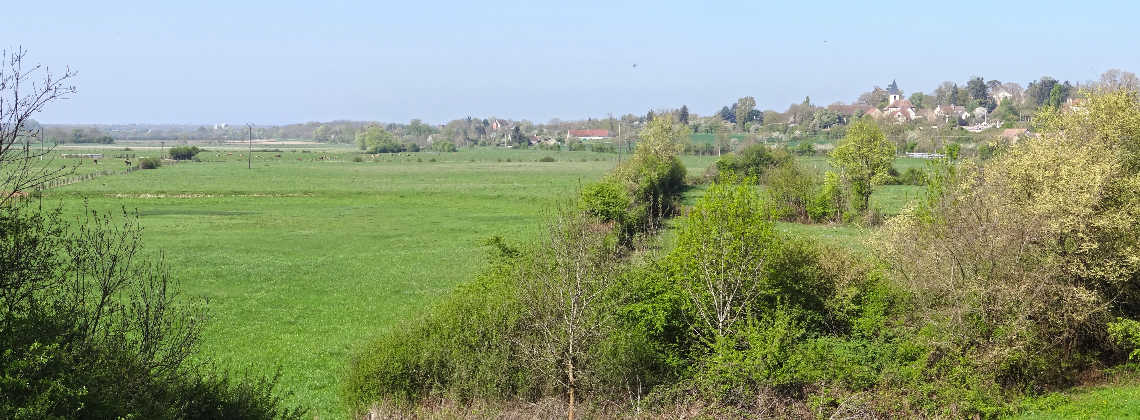 Le village de rebord de terrasse