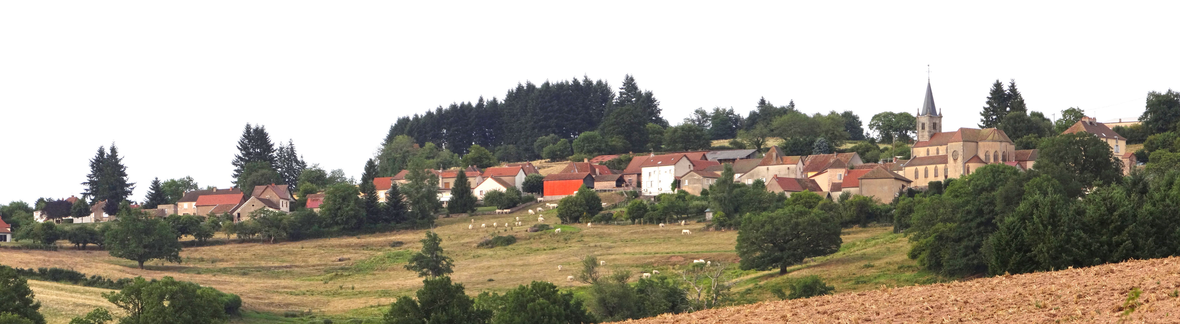 Le village de crête ou de coteau