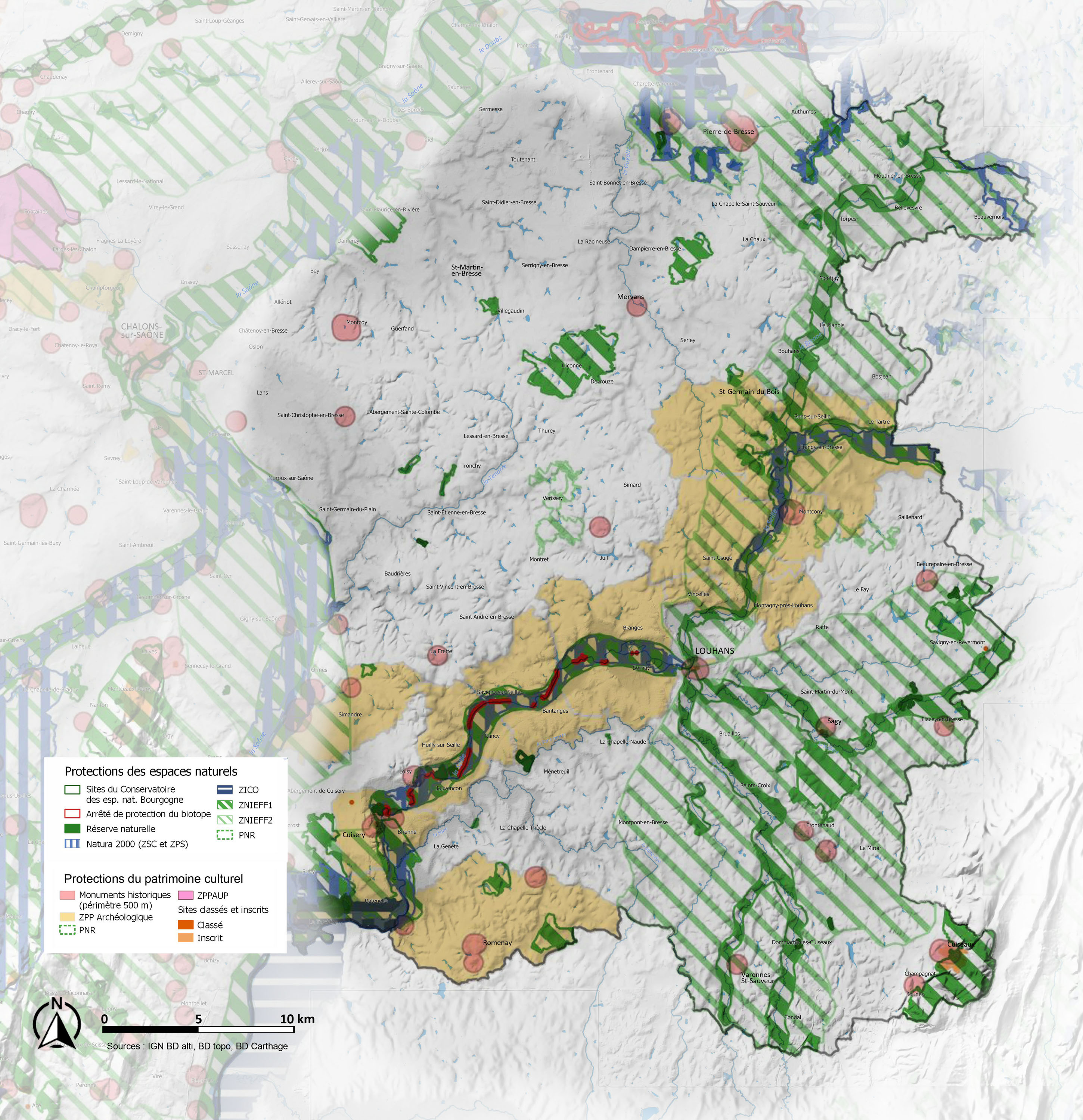 Bresse Bourguignonne carte patrimoines Bresse Bourguignonne carte patrimoines