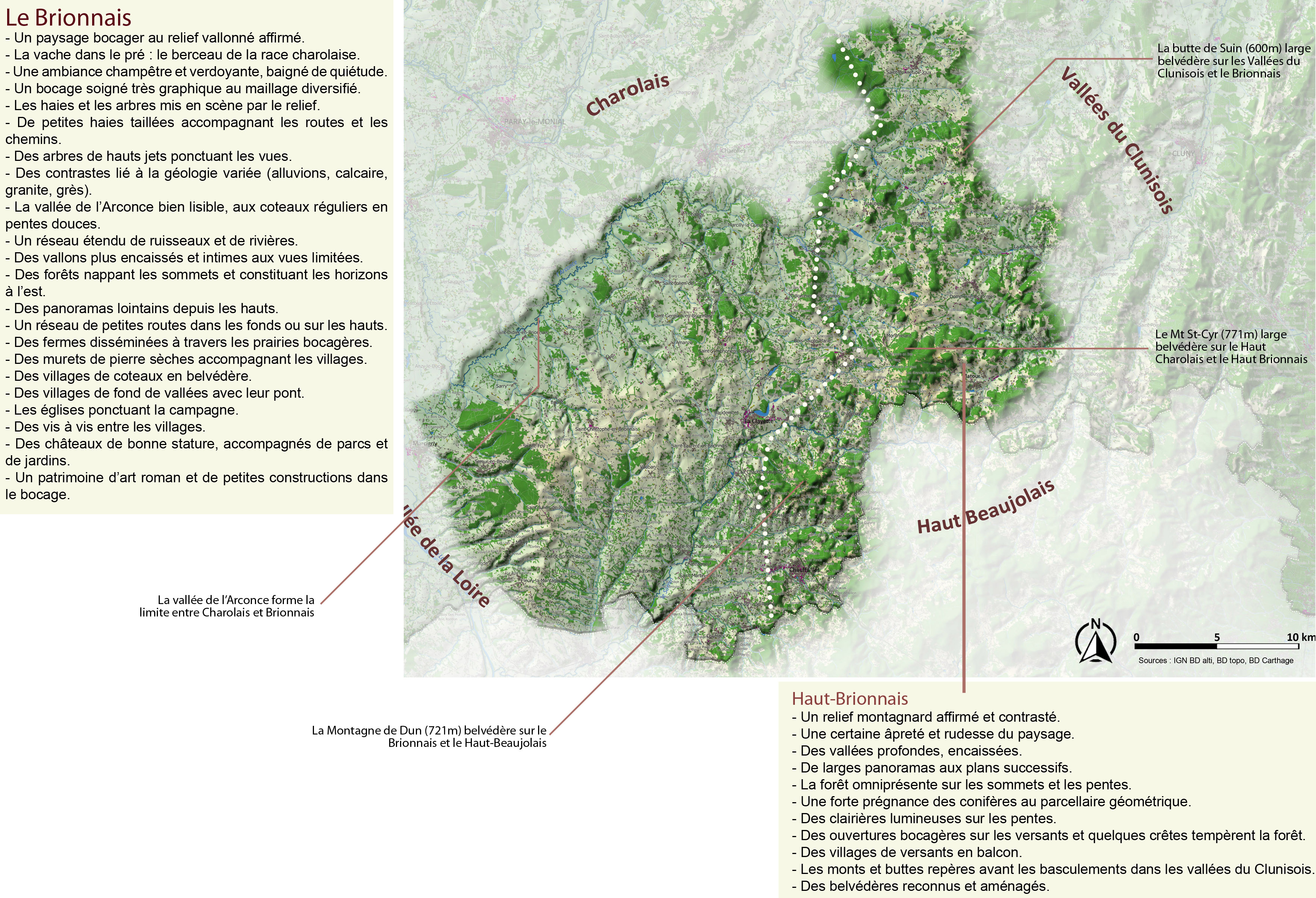 Brionnais carte unité légendée