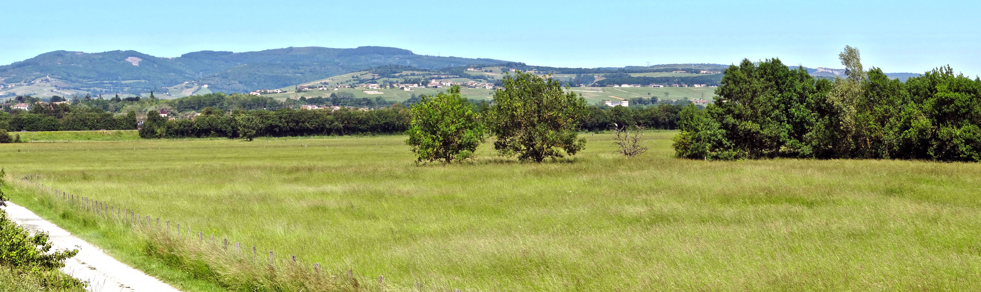 La Côte Mâconnaise forme une barrière élevée entre la vallée de la Saône et les vallées du Clunisois. Crêches-sur-Saône