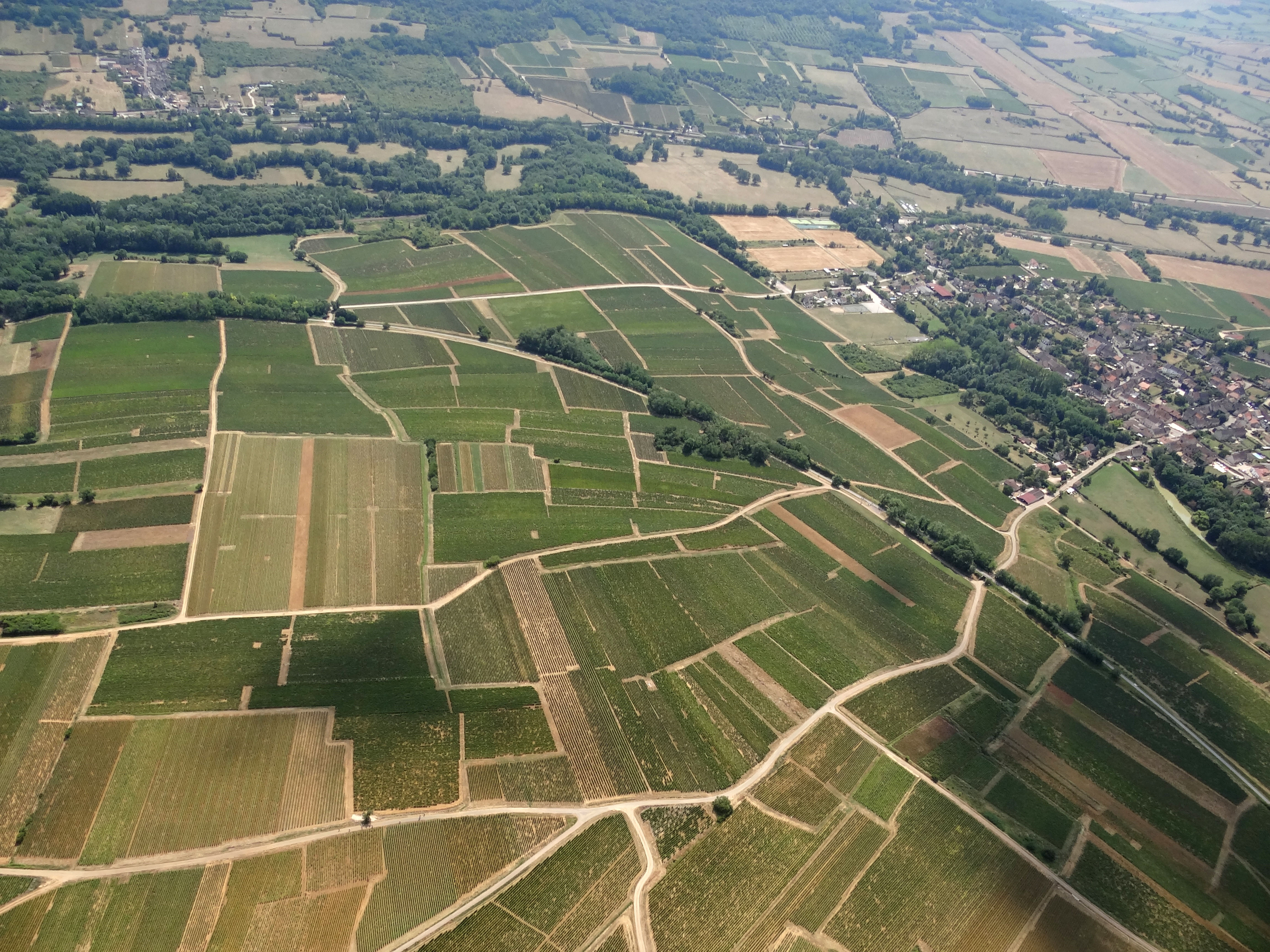 La vigne donne son unité au paysage de la Côte Chalonnaise, couvrant 4 500 ha sur les versants les mieux ensoleillés. Les prairies occupent quelques fonds de vallons sur la côte ainsi que dans les vallées limitrophes. Cheilly-les-Maranges et le vallon de la Cosanne