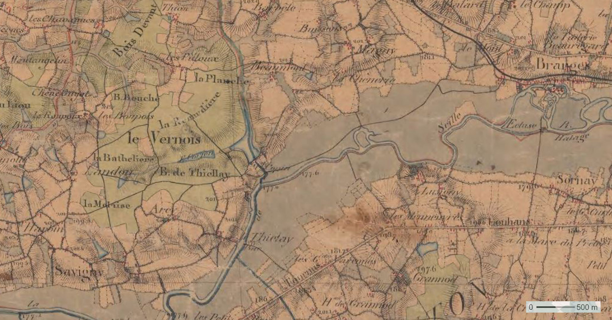 Carte d'Etat-major - 1866