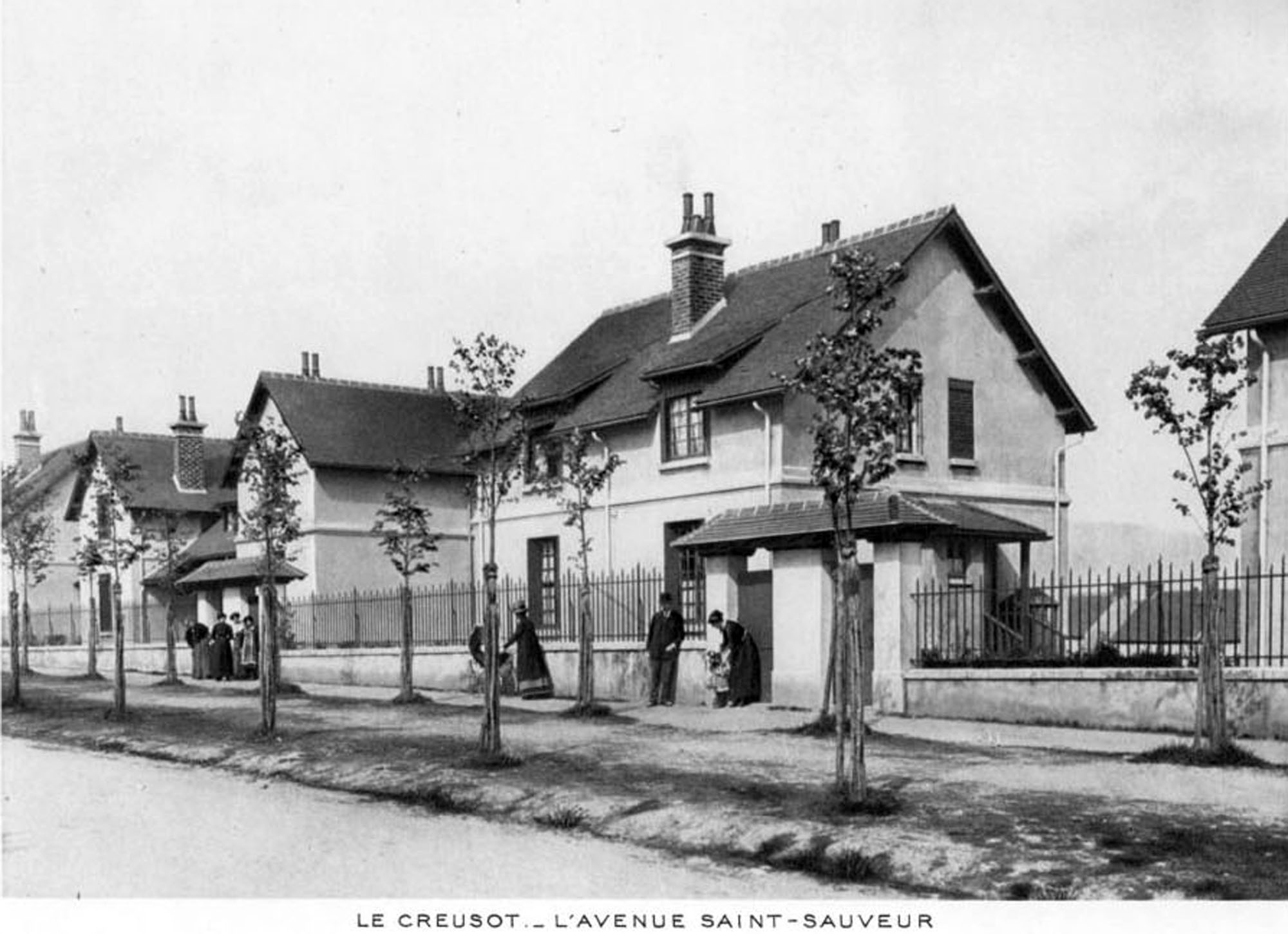 Le Creusot, pavillons rue St-Sauveur