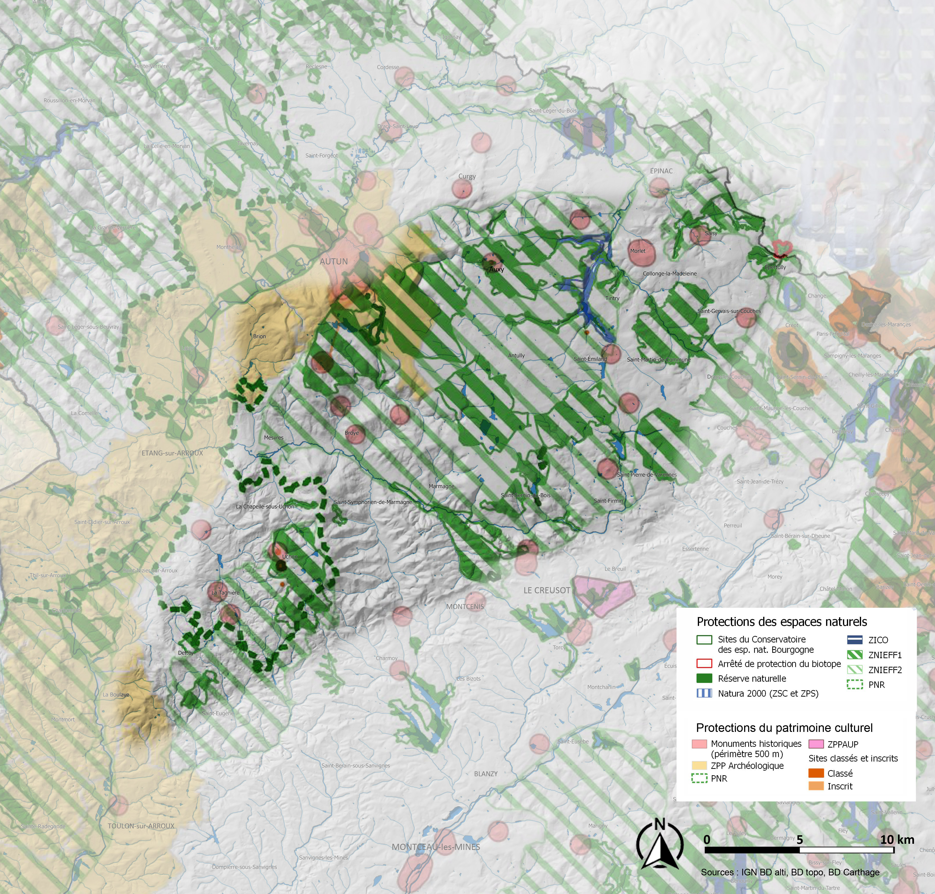 Montagne Autunoise carte patrimoine Montagne Autunoise carte patrimoine
