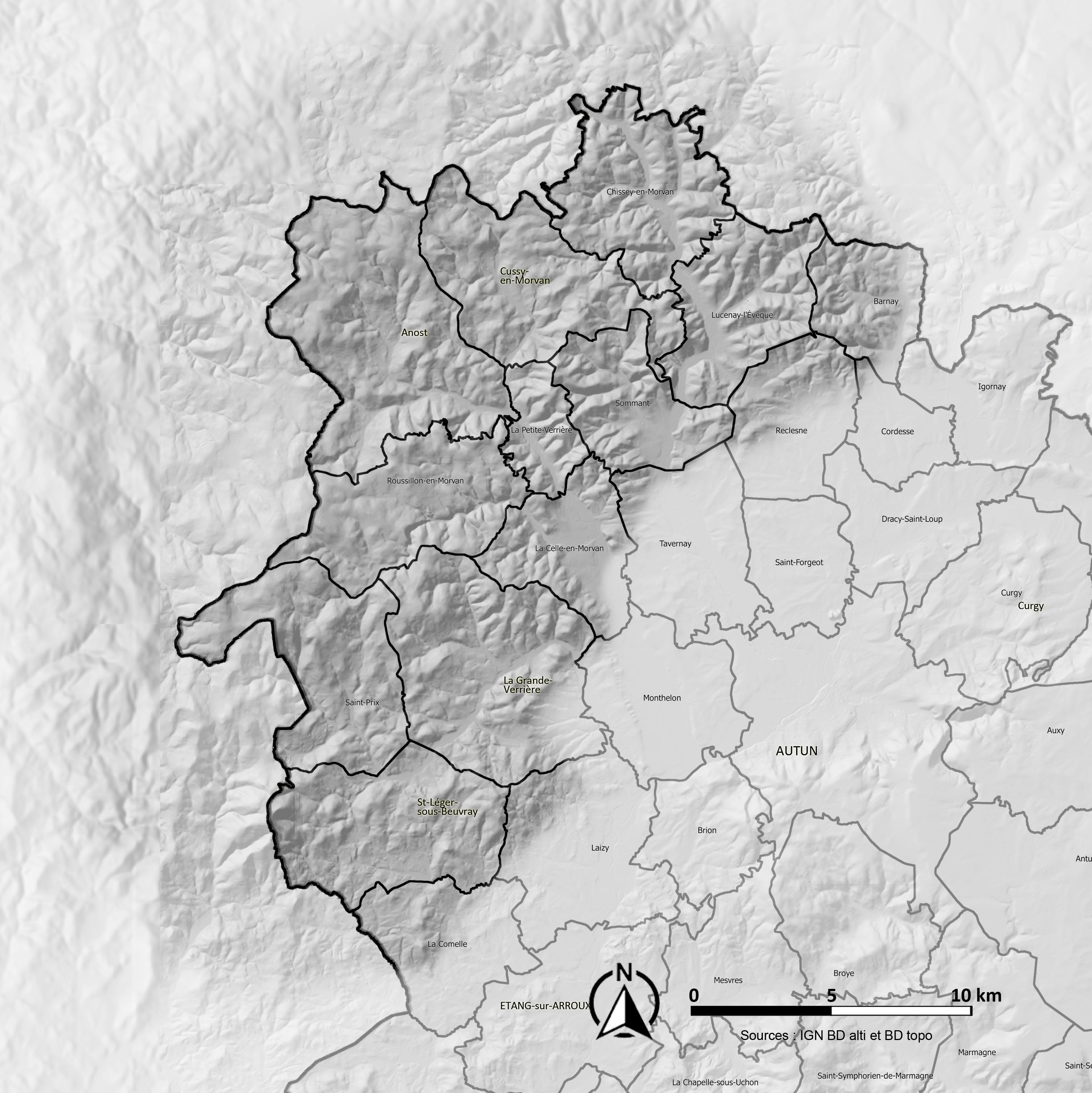 Les communes du Morvan Oriental
