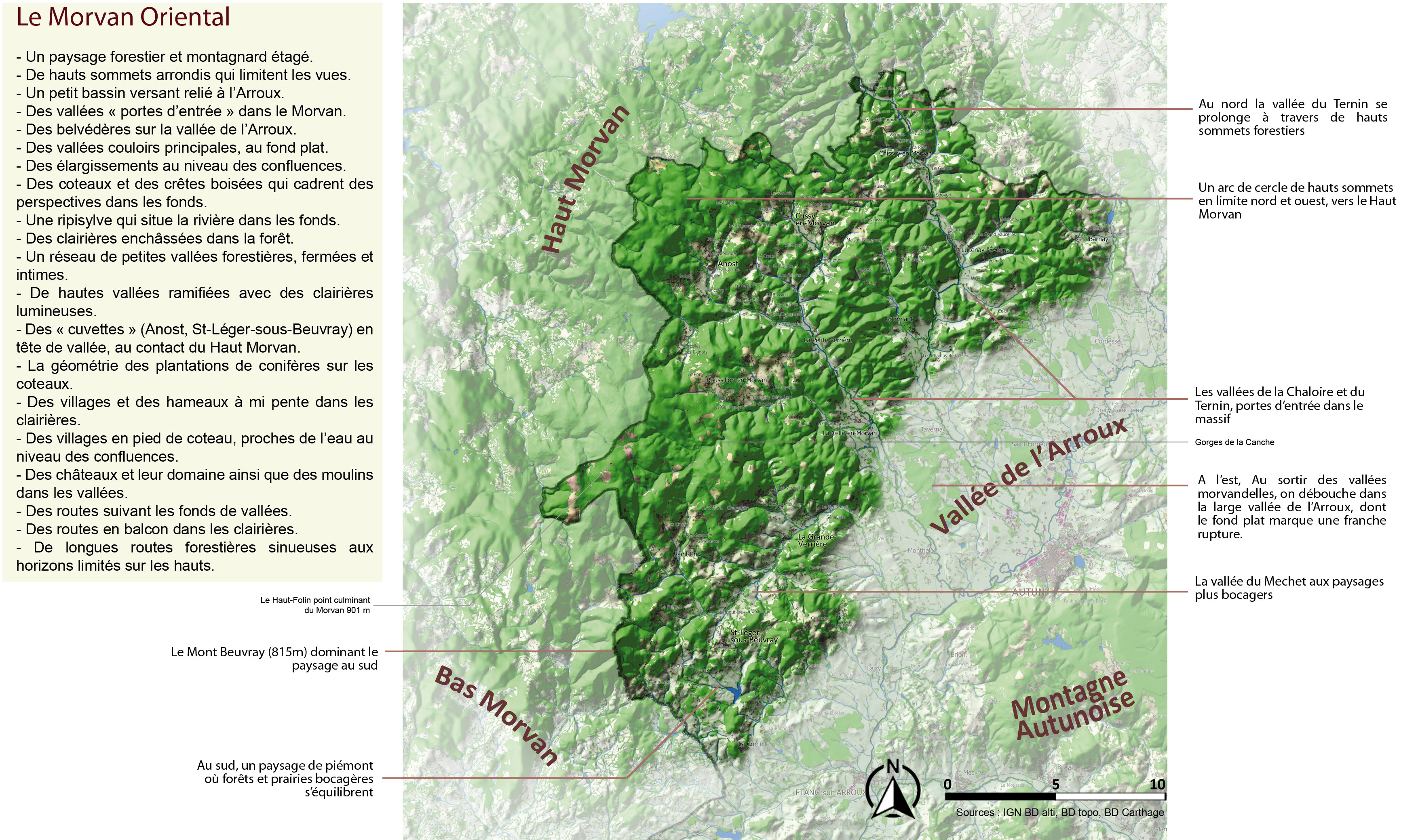 Morvan Oriental carte unité légendée