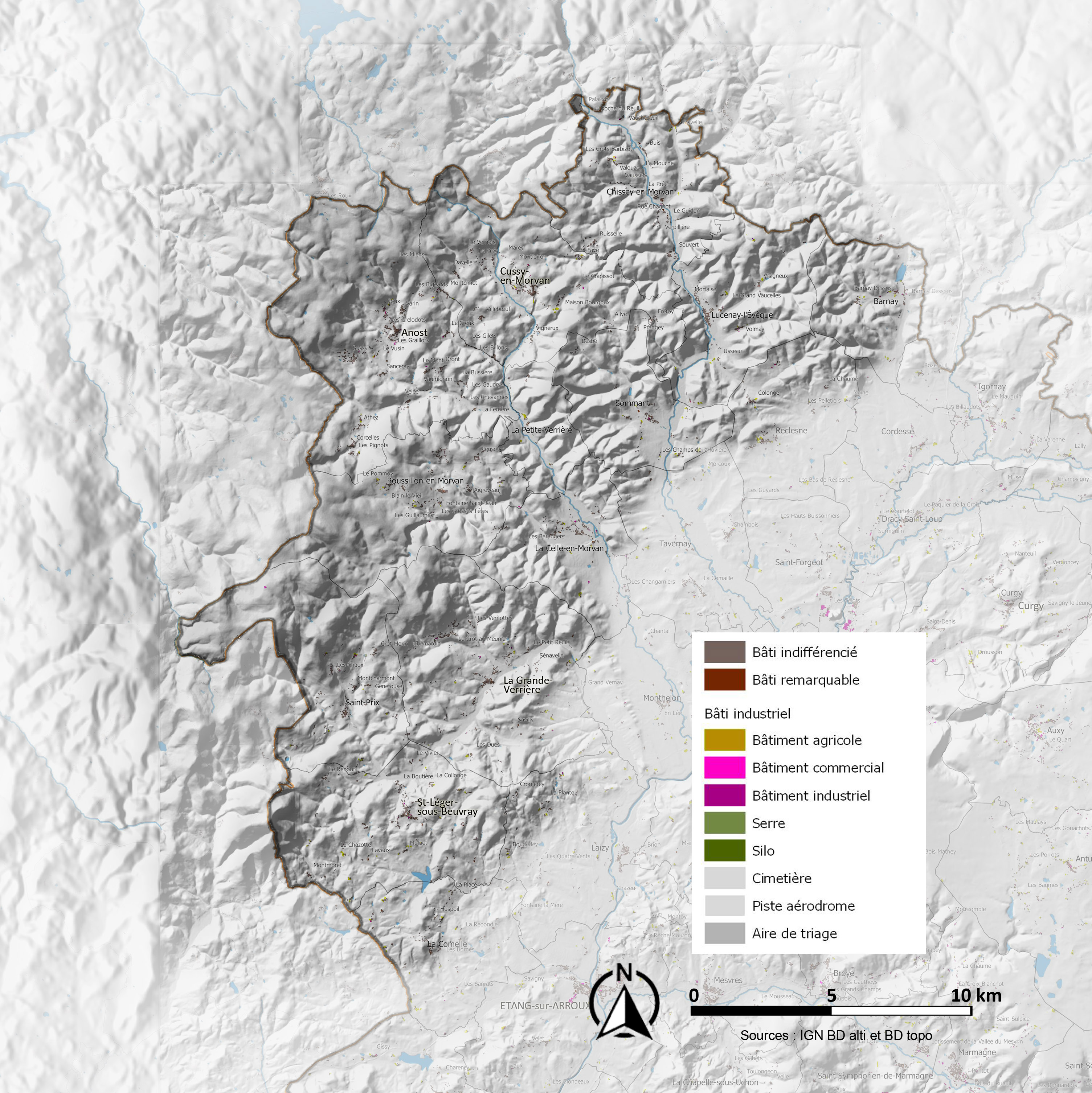 Morvan Oriental carte urbanisation
