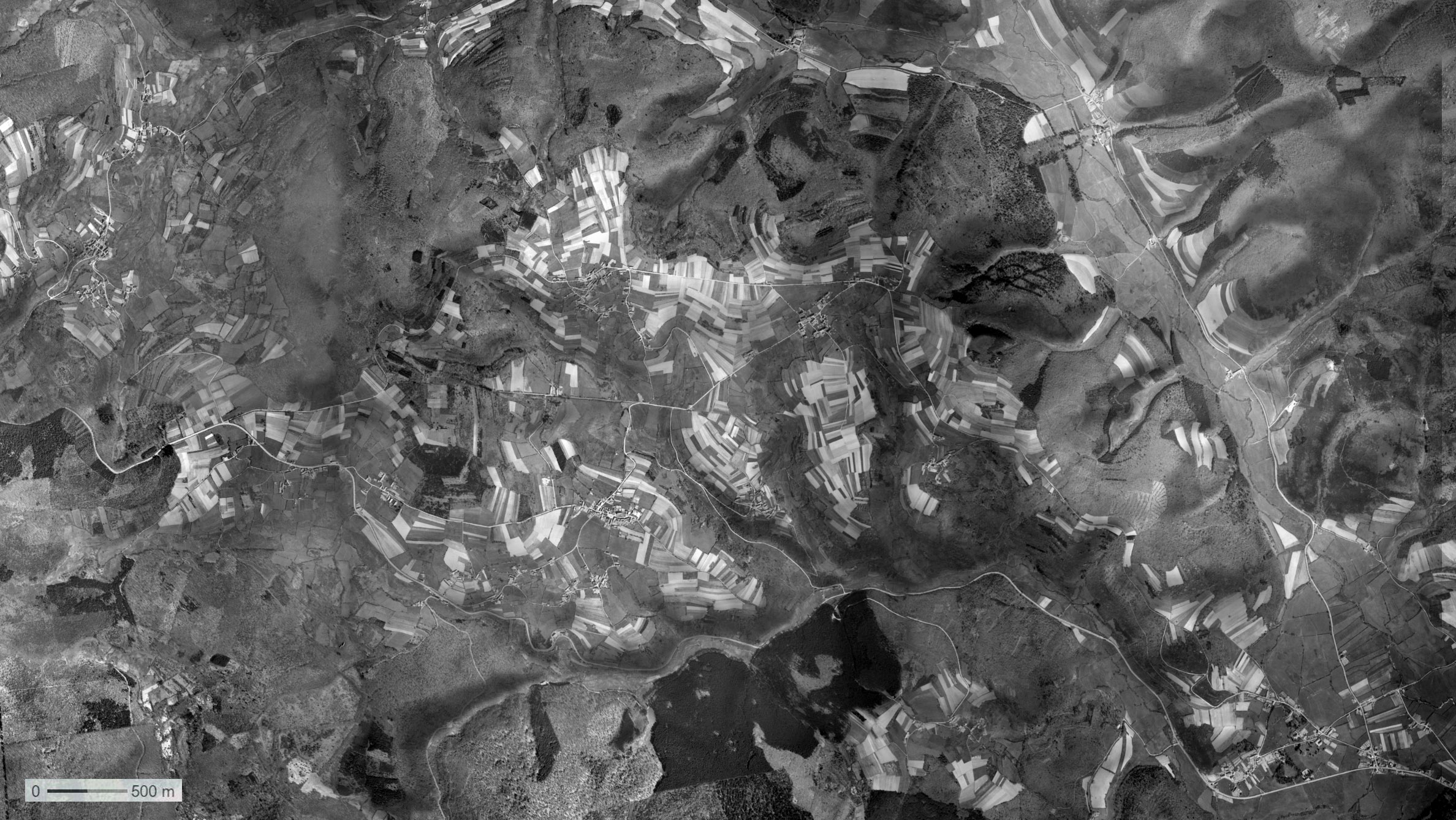 Morvan Oriental photo aérienne. 1954