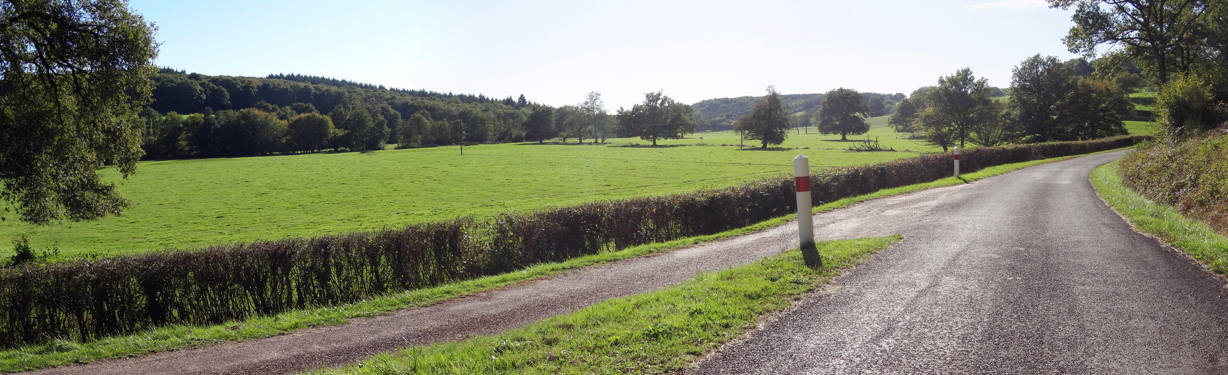 La route en fond de vallée