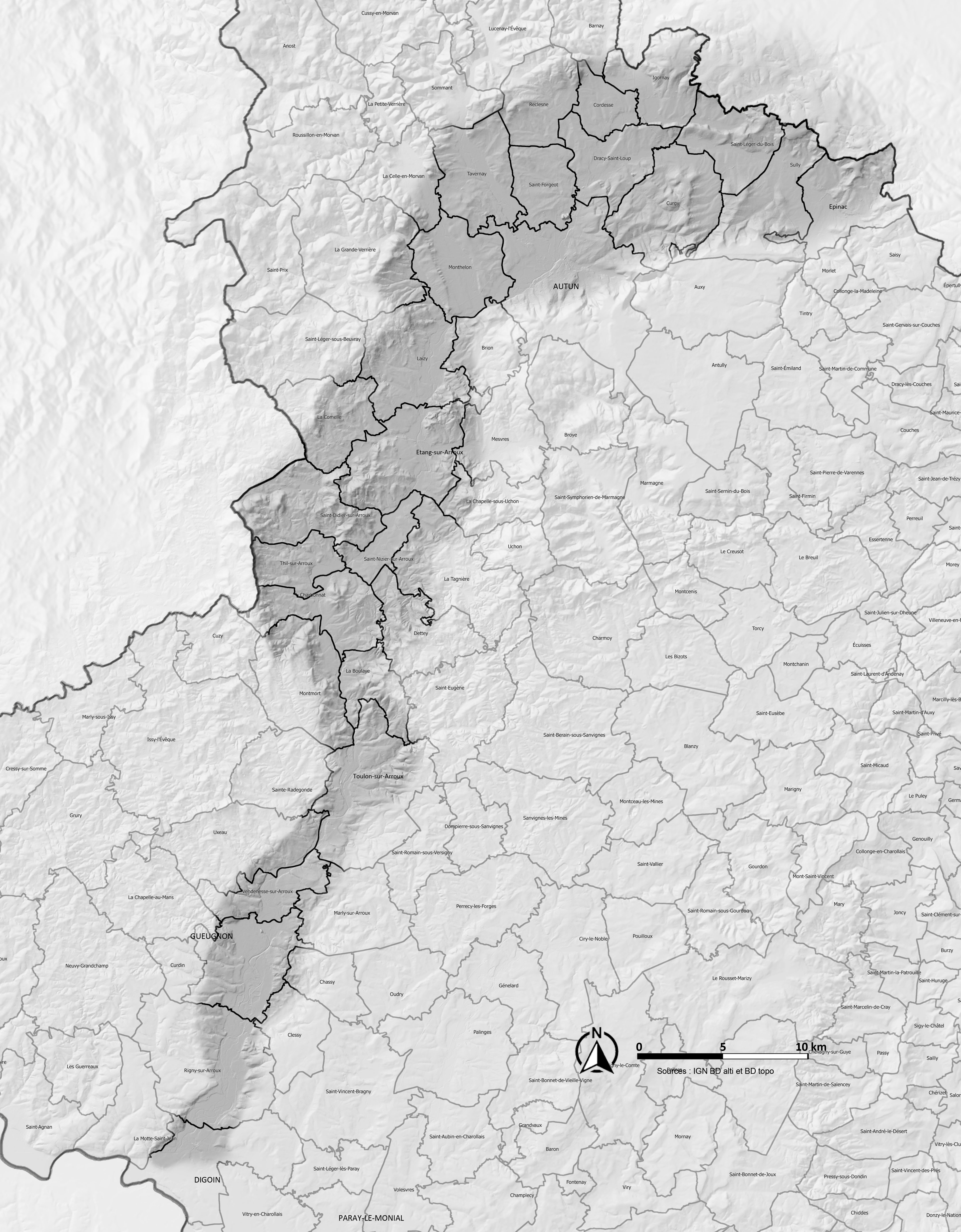 Les communes de la Vallée de l'Arroux
