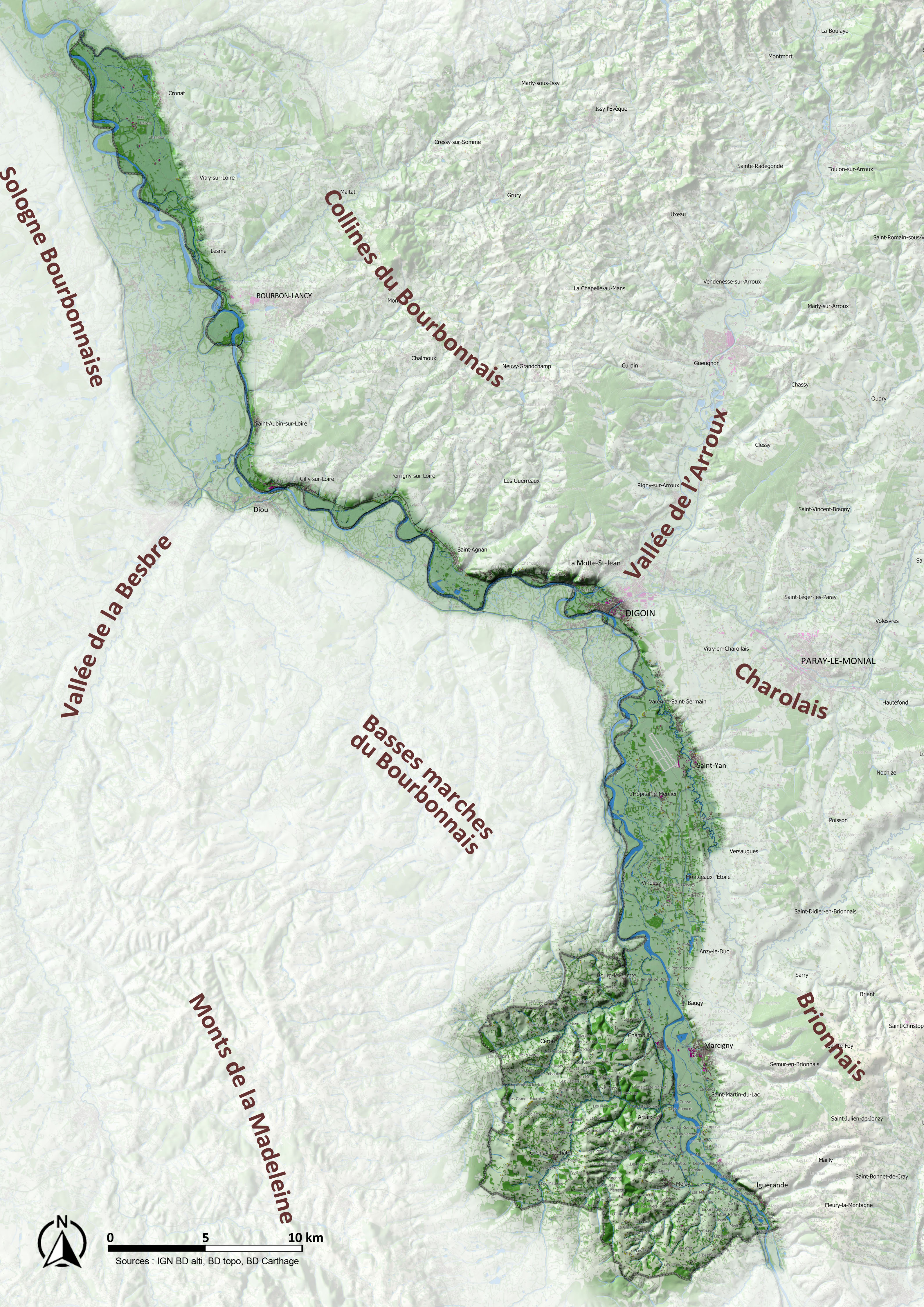 Vallée de la Loire carte unité